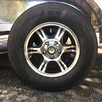 DMF Aluminum Trailer MAG Rims for 5x10 and 6x12 trailers